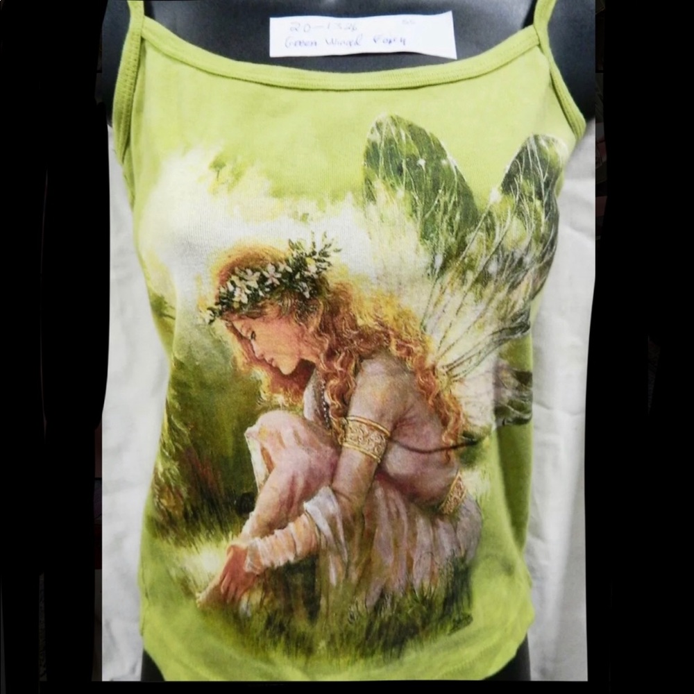 The Mountain green woodland fairy tank top.